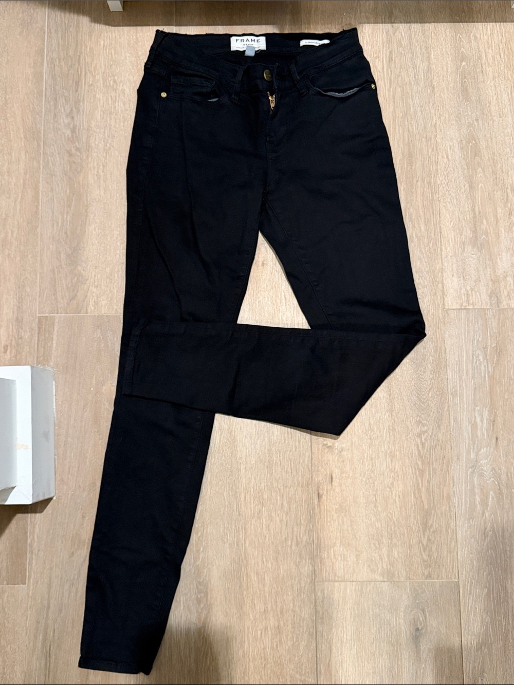 FRAME Le Skinny de Jeanne Black Skinny Jeans Size 26 | Like New